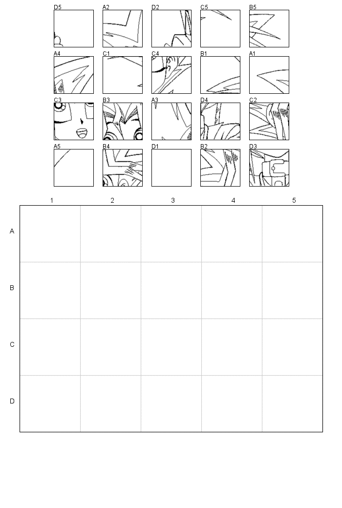 Free Coloring Pages Of Grid Mystery Puzzles.